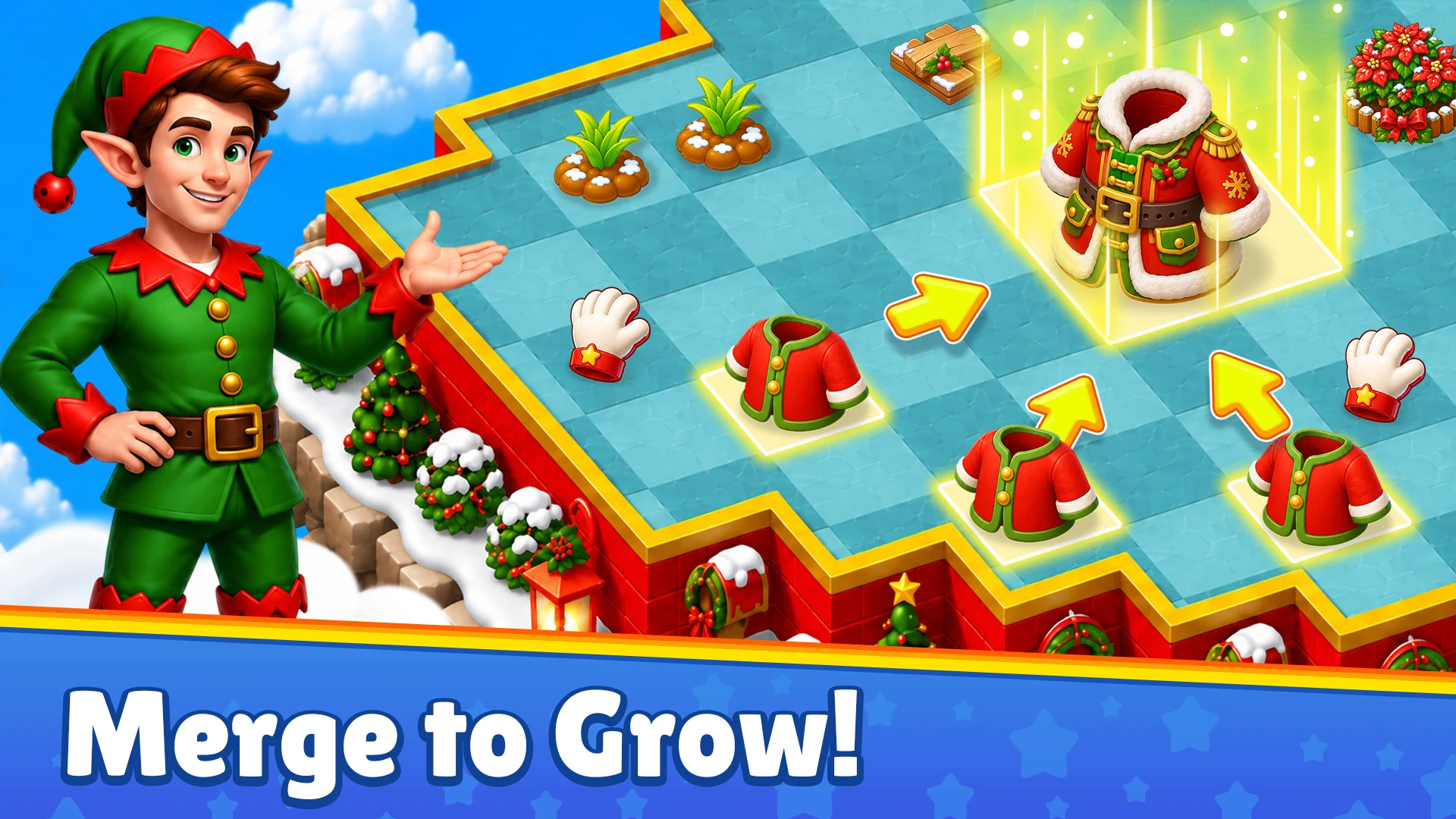 Merge Christmas Merge 3 puzzle screenshot