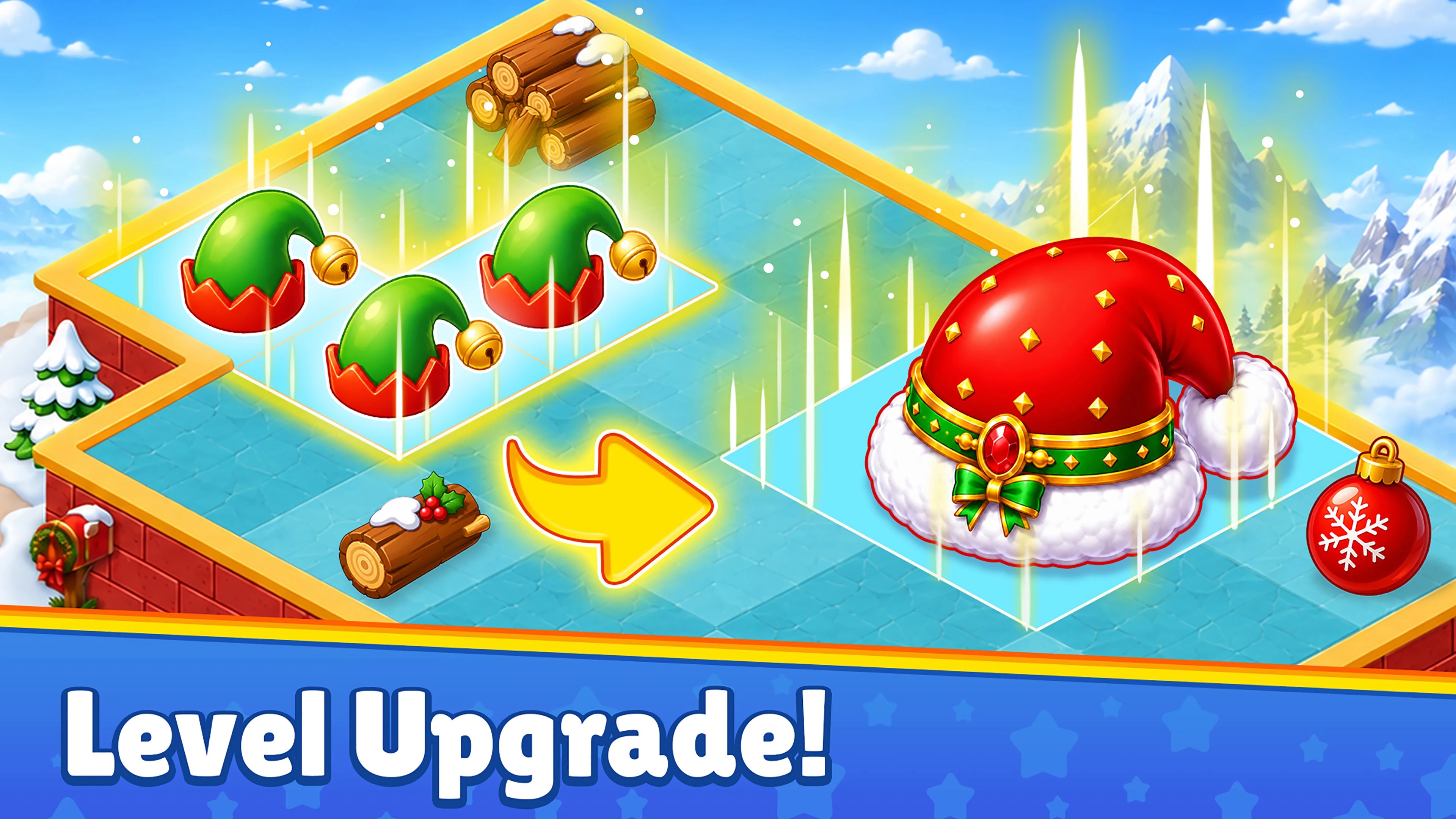 Merge Christmas Merge 3 puzzle screenshot